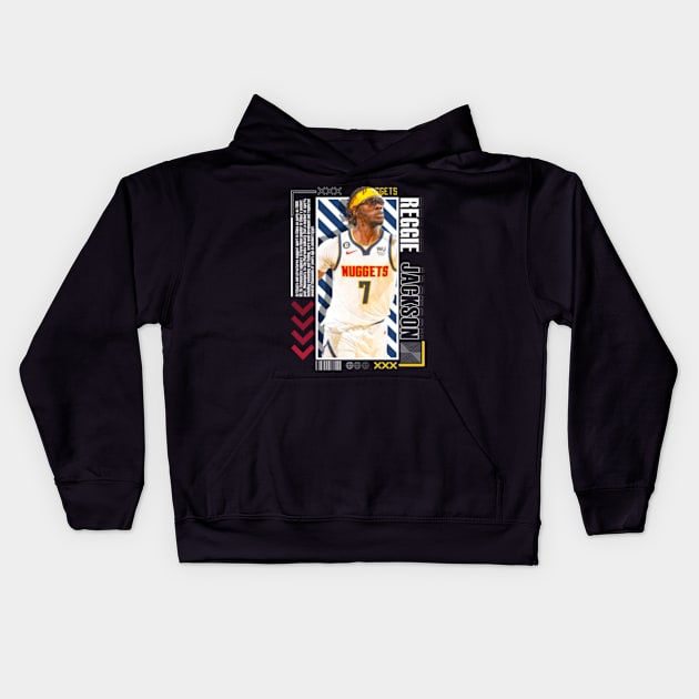 Reggie Jackson Paper Poster Version 10 Kids Hoodie by art.Hamdan